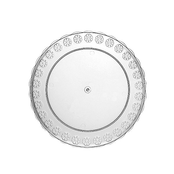 PRATO RED. CRISTAL 27CM MIKAPLAS C/20