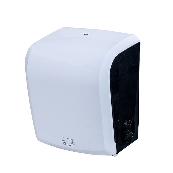Dispenser Toalheiro Bobina Auto Corte 23cm Branco - Elisa