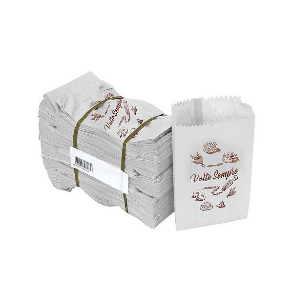 Saco de Papel Impresso 40x35cm Monolúcido com 500 unidades