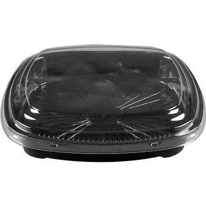 Embalagem de Plástico Oriental para Combinado GO920 Preta com 100 unidades Galvanotek