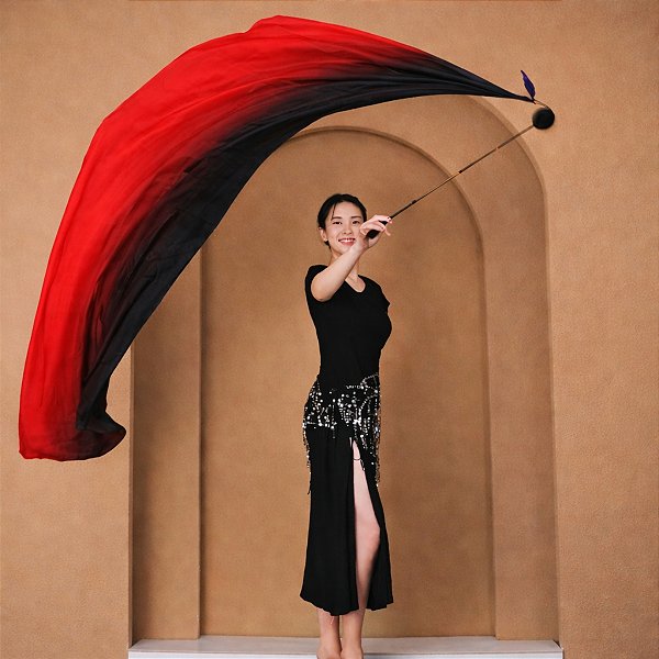 Véu Poi Unitário Degradê Profissional Dança | Dança do Ventre | Malabares - VP002