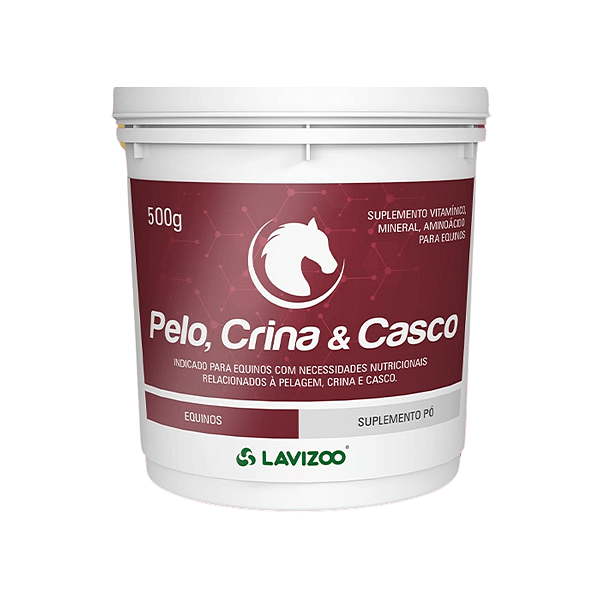 Pelo Crina e Casco Suplemento para Cavalo Lavizoo 500g