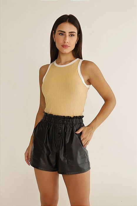 REGATA CANELADA BROOK - BEGE SUPREMO