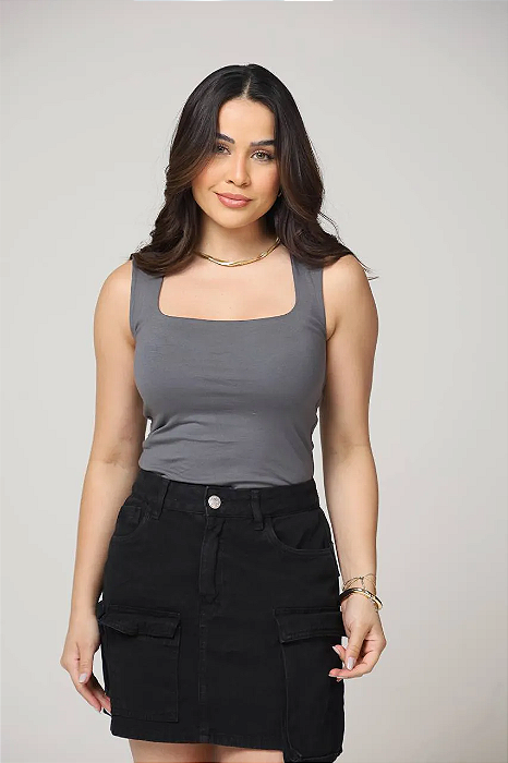 BLUSA CAPRI - ADAMANTIUM GRAY