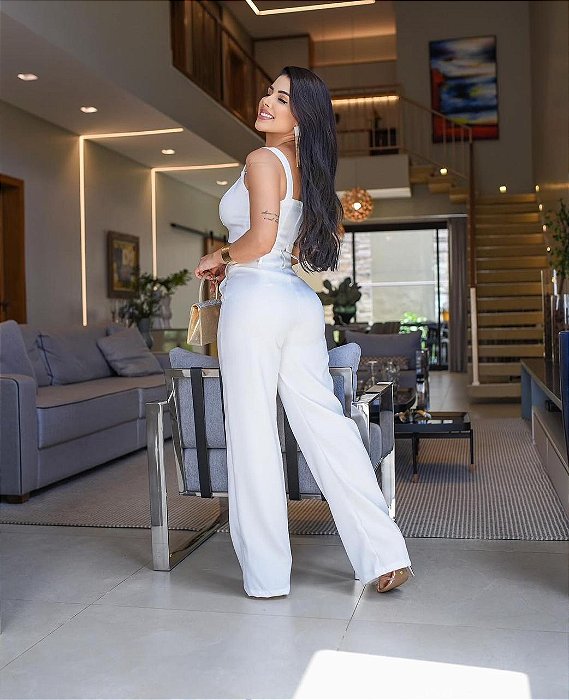 CALÇA PANTALONA ALFAIATARIA - WHITE CONNECTION