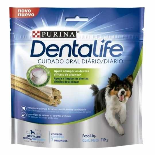 Petisco Dentalife Caes Raças Medias 119g
