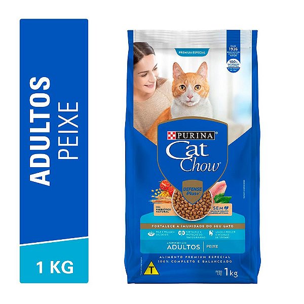 Ração Cat Chow Gatos Adulto Peixe 1kg