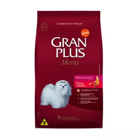 Ração Granplus Cães Adultos Porte Mini Carne E Arroz 10kg