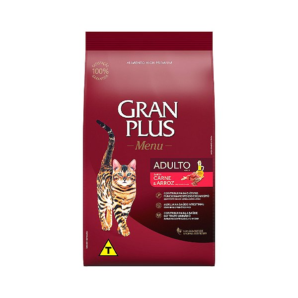 Granplus Gatos Adultos Carne E Arroz 10 Kg