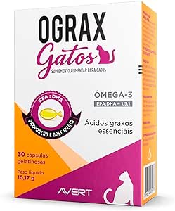 Suplemento Alimentar Avert Ograx Gatos 30 Cápsulas