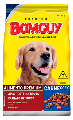 Raçao Bomguy Premium Caes Adulto Coex Carne 15 kg