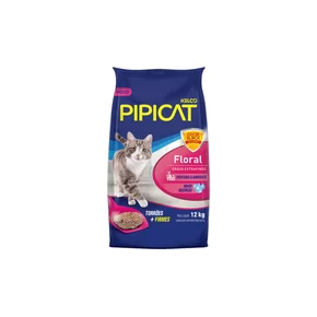 Areia Higienica Pipicat Floral 12kg