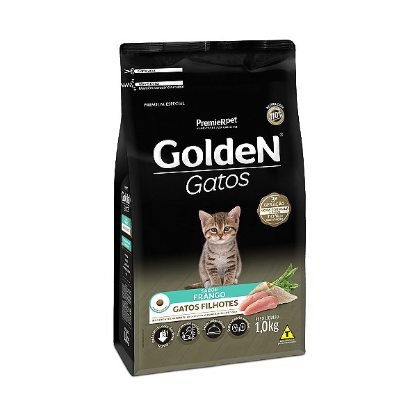 Raçao Golden Gato Filhote Frango 1kg
