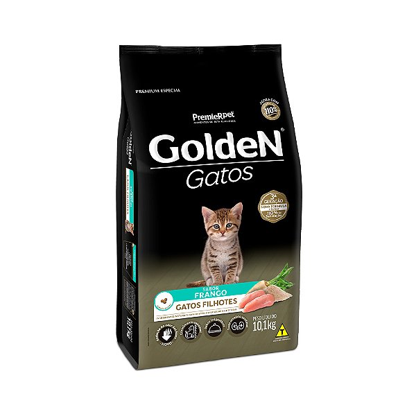 Raçao Golden Gato Filhote Frango 10kg