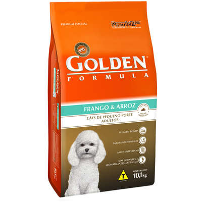 Raçao Golden Caes Adulto Porte Pequeno Frango E Arroz 10kg