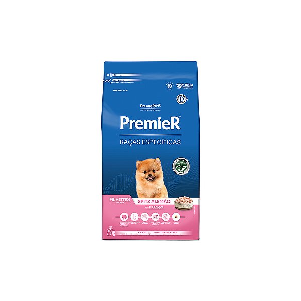 Raçao Premier Caes Filhotes Racas Especificas Spitz Alemão 2,5kg