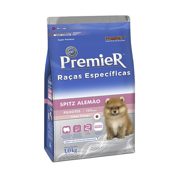 Raçao Premier Caes Filhotes Racas Especificas Spitz Alemão 2,5kg