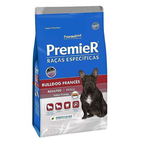 Raçao Premier Caes Adultos Racas Especificas Bulldog Frances 1kg