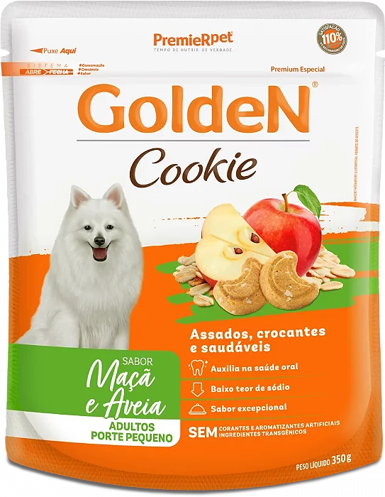 Golden Cookie Caes Adultos Maca E Aveia 350g