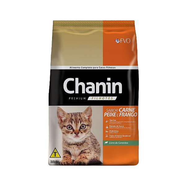 Raçao Chanin Gatos Filhote 10kg