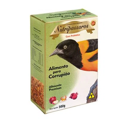 Ração Pássaros Premium Corrupião Nutripassaros 500g