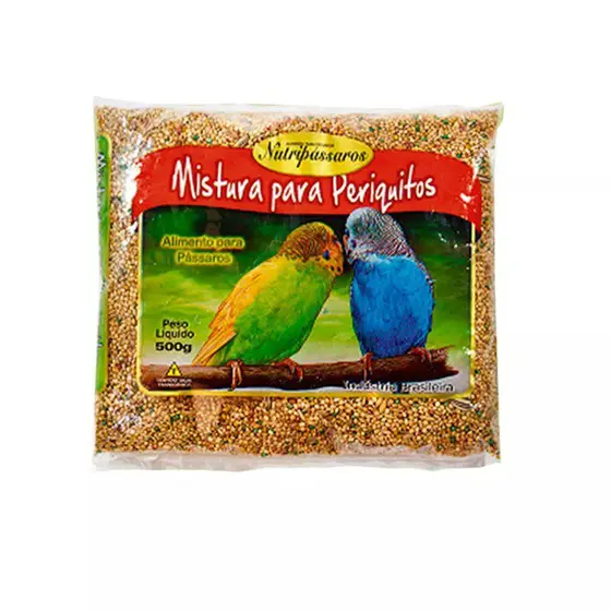 Raçao Periquito Nutripássaros 500g