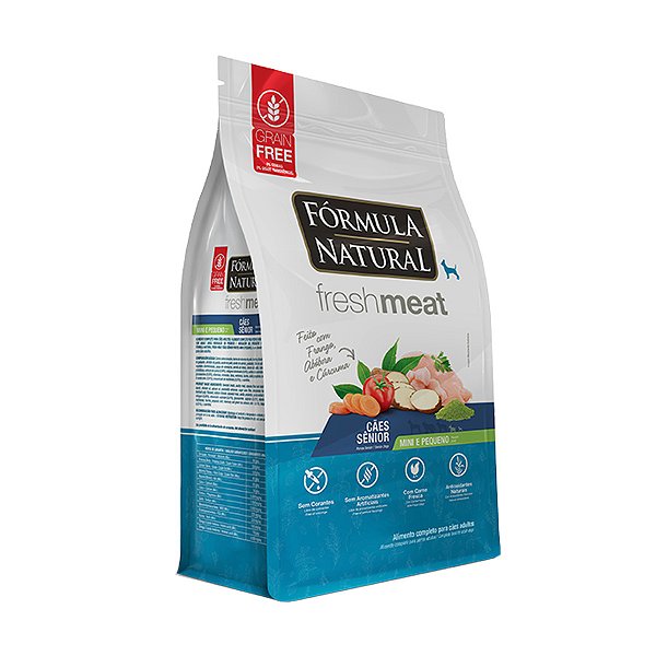 Ração Fórmula Natural Fresh Meat Cães Sênior Pequeno Porte Frango 2,5kg
