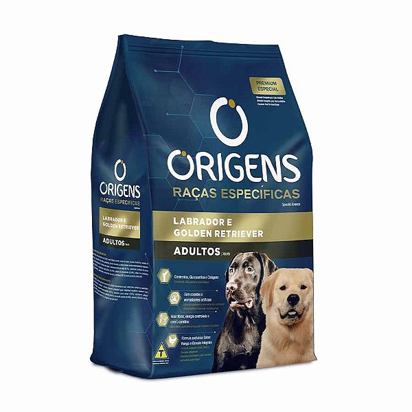 Raçao Origens Caes Adultos Raças Especificas Labrador E Golden Retriever 15kg