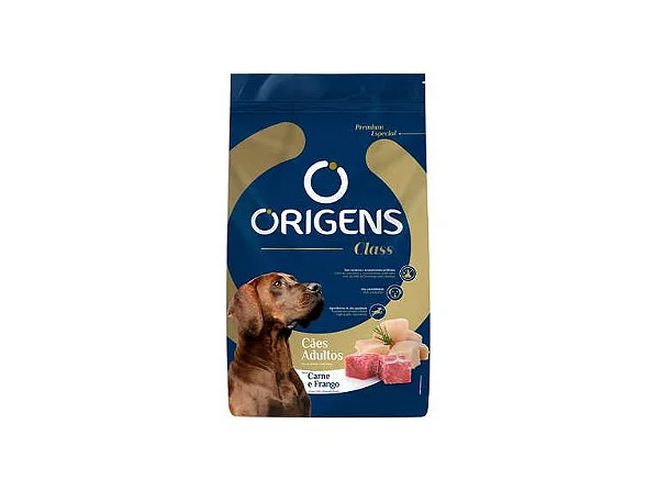 Raçao Origens Cães Adultos Class Carne E Frango 20kg