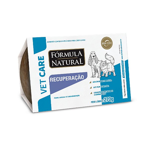 Ração Úmida Fórmula Natural Vet Care Recuperação Para Cães E Gatos 270 G