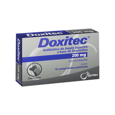Antibiótico Doxitec 200mg 16 Comprimidos