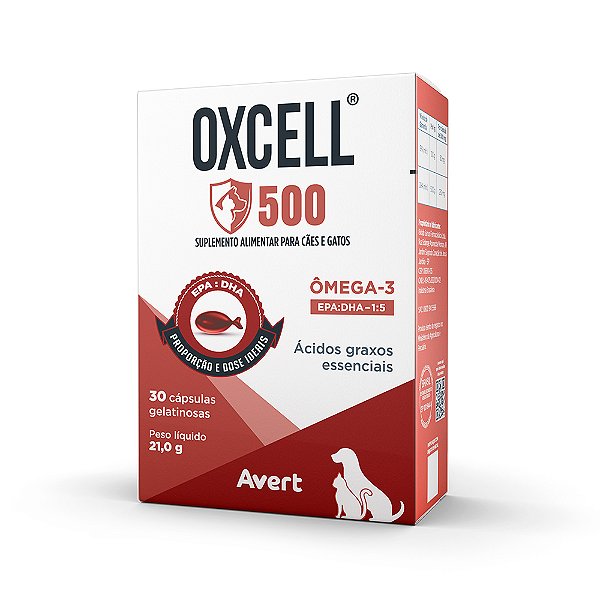 Suplemento Oxcell 500mg 30 Capsula