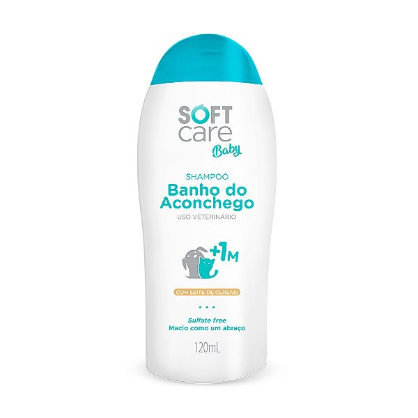 Shampoo Soft Care Baby Banho Do Aconchego Para Cães E Gatos Filhotes 120ml