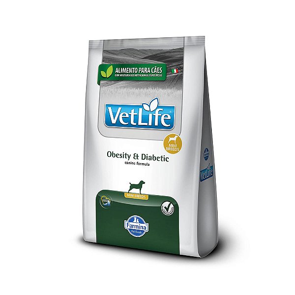 Ração Vet Life Obesity E Diabetic Fish Cães Adultos 2kg