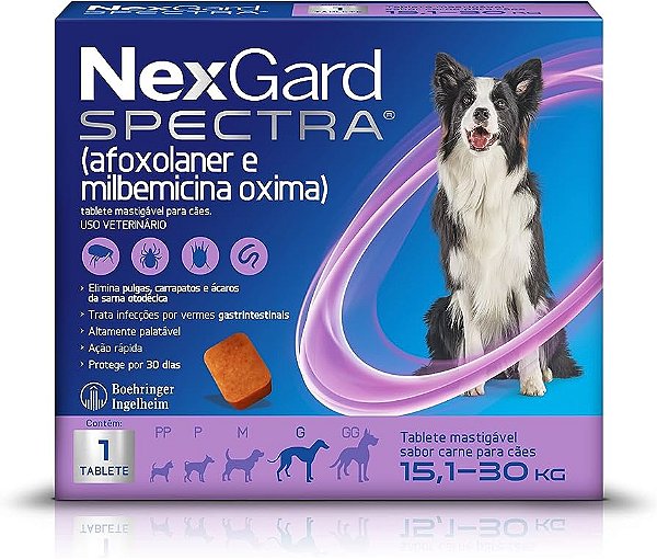 Nexgard Spectra 15 A 30kg 1 Comprimido