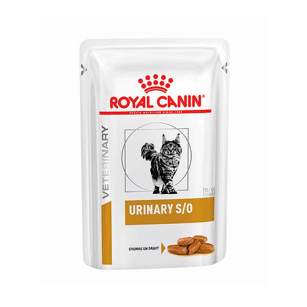 Ração Umida Sachê Royal Canin Veterinary Diet Urinary S/o Gatos Cálculos Urinários 85g