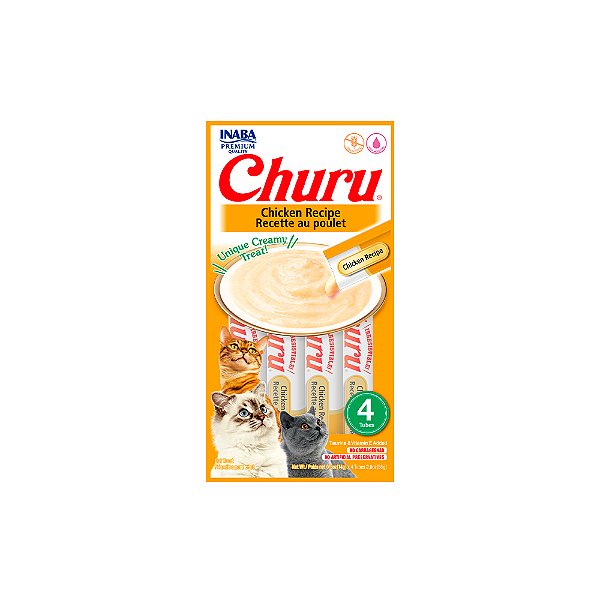 Purê Churu Galinha Para Gatos 56g