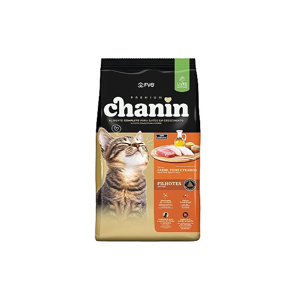Raçao Chanin Gatos Filhote 25kg