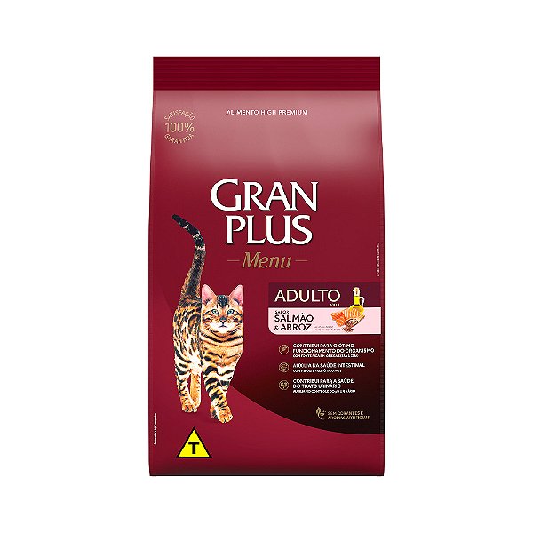 Granplus Gatos Adultos Salmão E Arroz 10 Kg