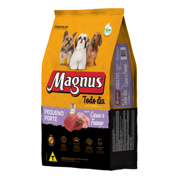 Raçao Magnus Caes Adulto Porte Pequeno Todo Dia  Carne E Frango 10kg