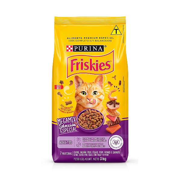 Friskies Pacoteira Gatos Adultos Megamix 3kg
