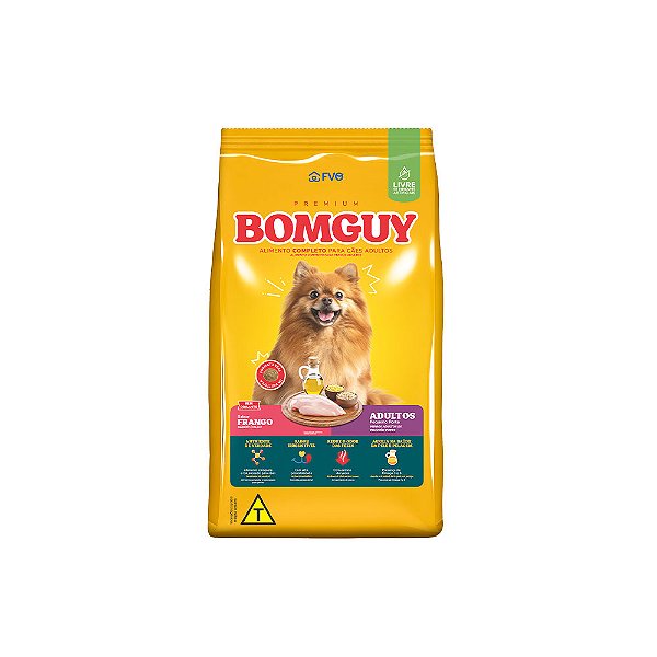 Raçao Bomguy Premium Caes Adulto Porte Pequeno Frango 10kg