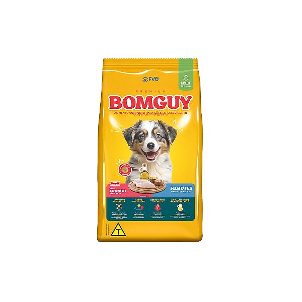 Raçao Bomguy Premium Caes Filhote Frango 15kg