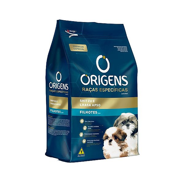 Ração Origens Caes Filhotes Raças Específicas Shitzu E Lhasa Apso 3kg