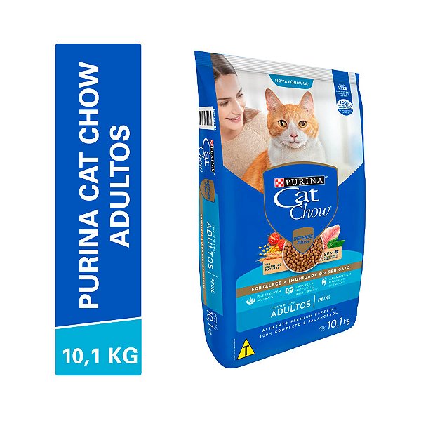 Ração Cat Chow Gatos Adulto Peixe 10kg