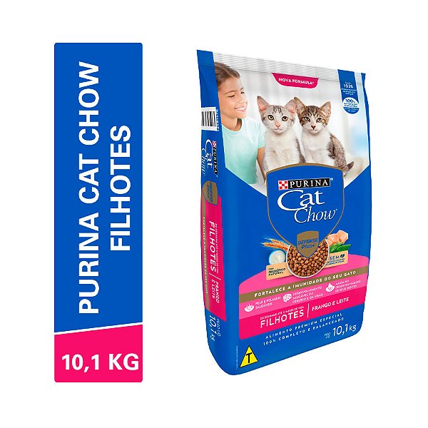 Ração Cat Chow Gatos Filhotes Frango E Leite 10kg