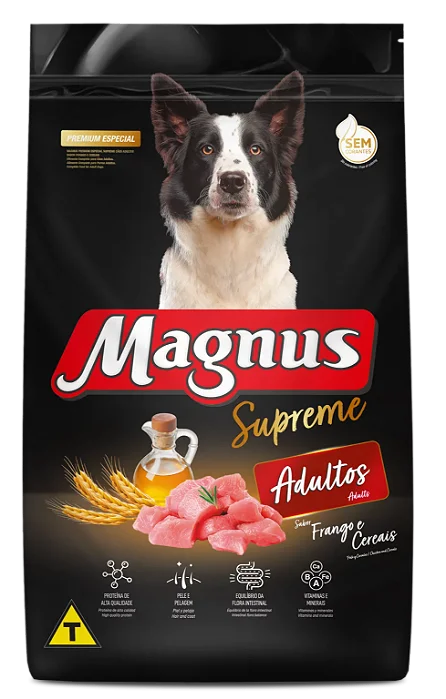 Raçao Magnus Supreme Cães Adultos Frango E Cereais 1kg