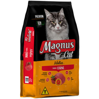 Ração Magnus Gatos Adultos Carne 1kg