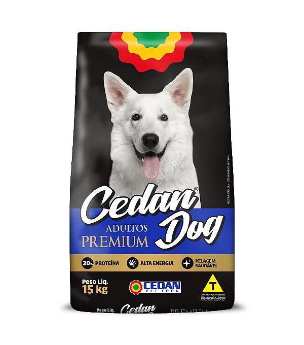 Raçao Cedan Dog Premium Caes Adultos 15kg