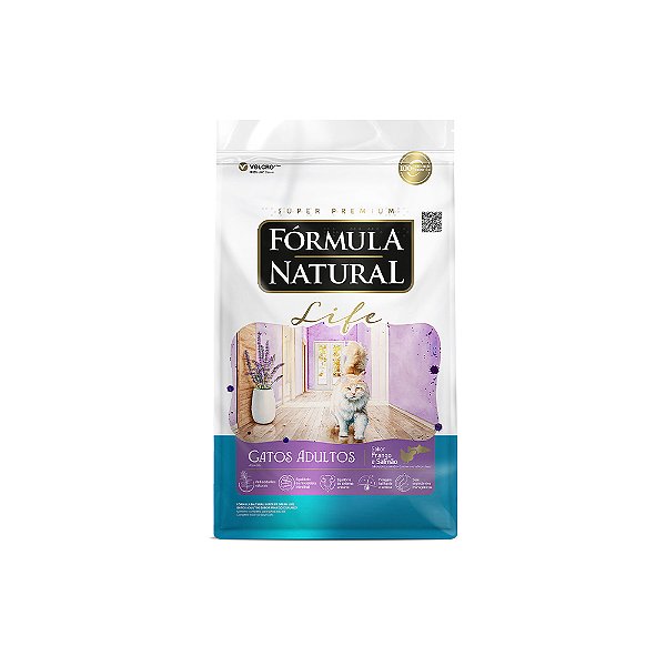 Ração Formula Natural Life Gatos Adultos Frango E Salmão 1kg